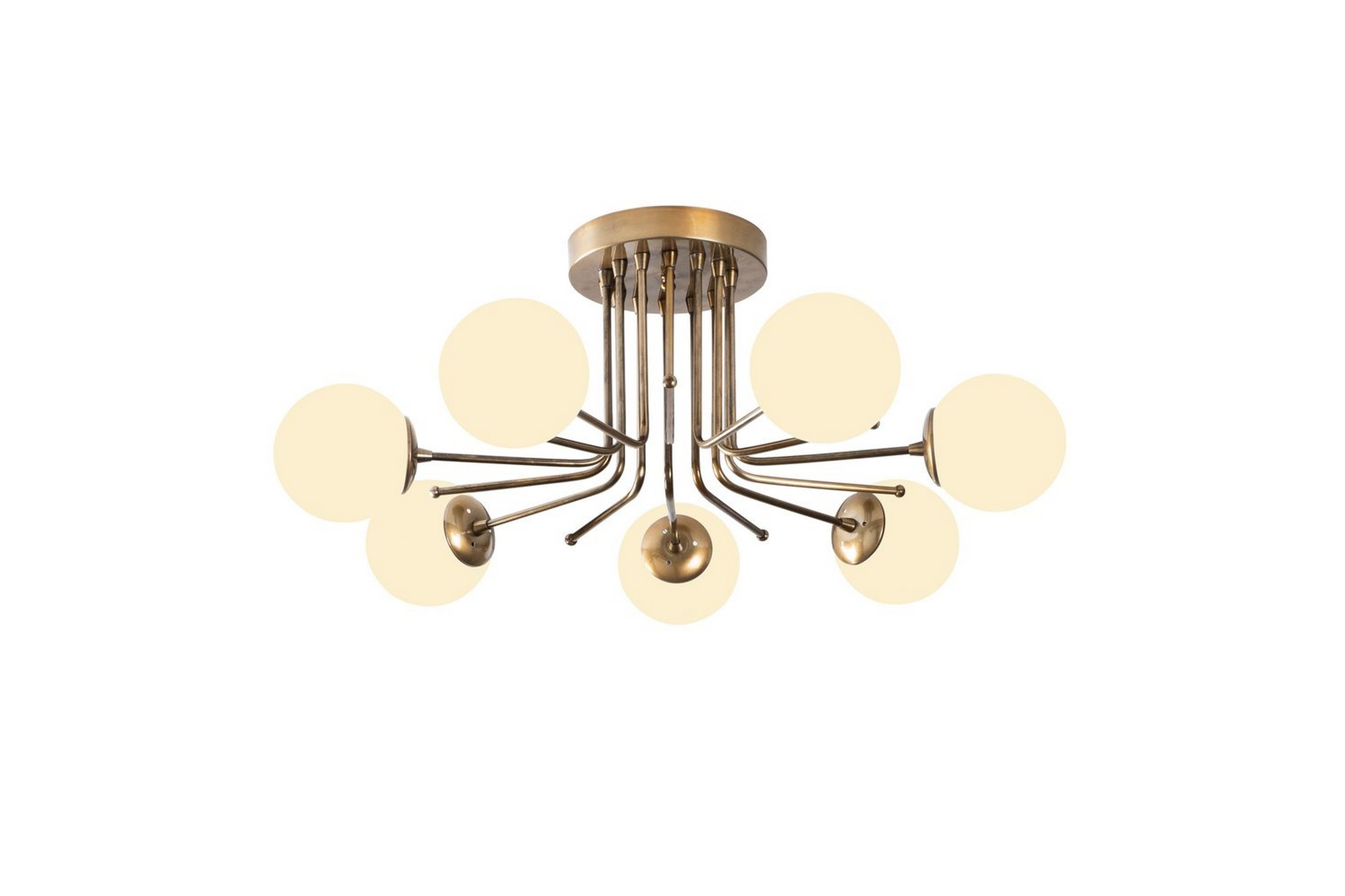 Ljuskrona Bhika Masafumie Sju Rany / Vit - Guld/Vit