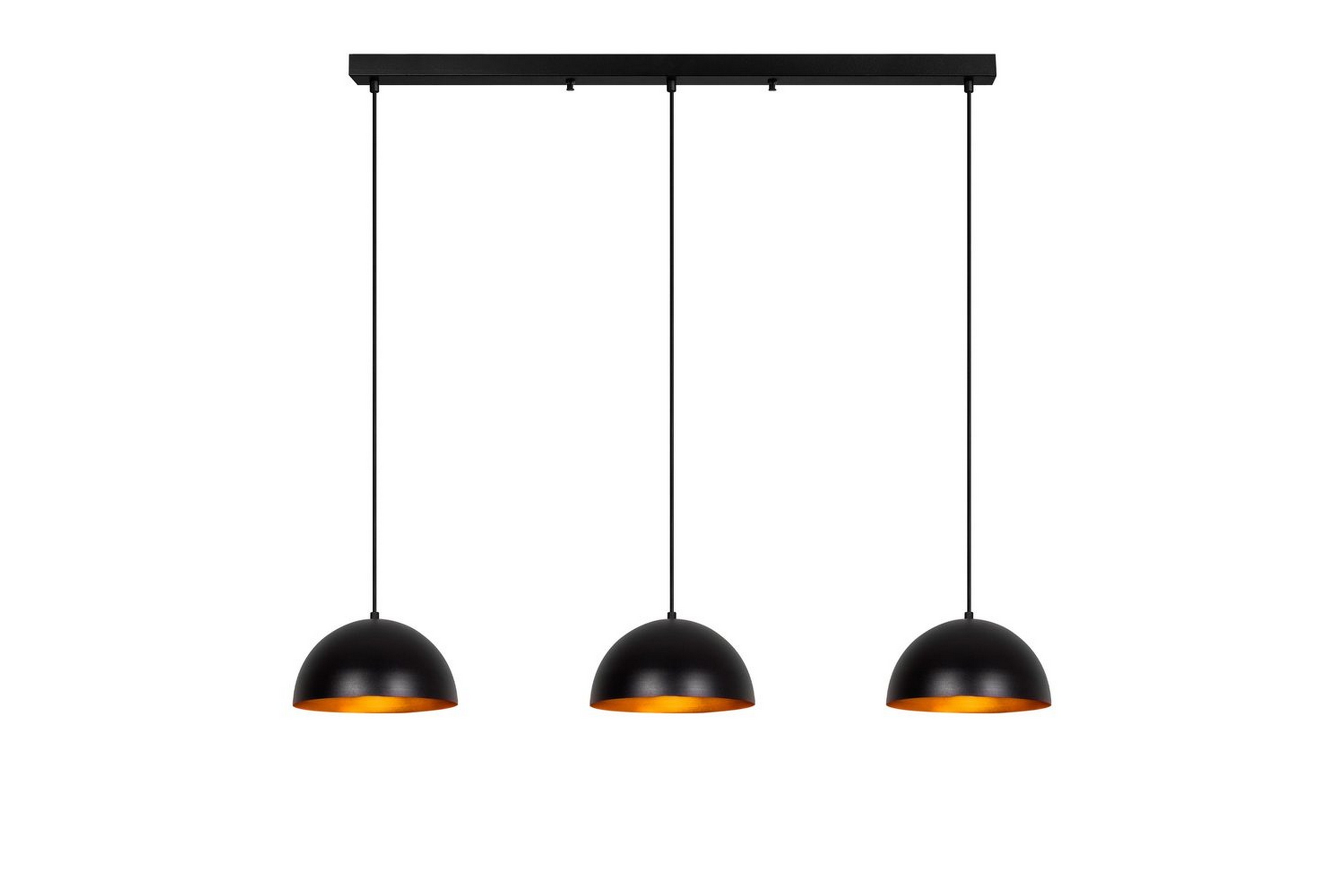 Ljuskrona Brena Svart Tre Uttag - 140 x 30 x 111 cm