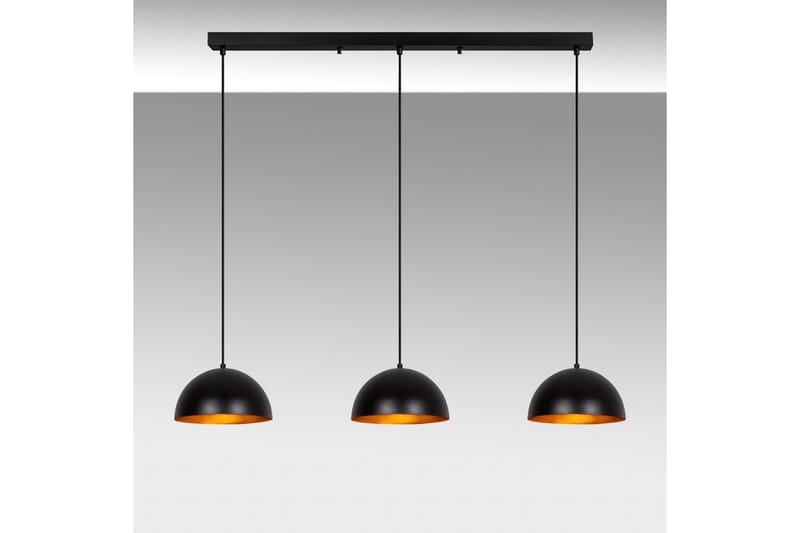 Ljuskrona Brena Svart Tre Uttag - 140 x 30 x 111 cm - Belysning - Inomhusbelysning & lampor - Taklampor & takbelysning - Kökslampa & pendellampa