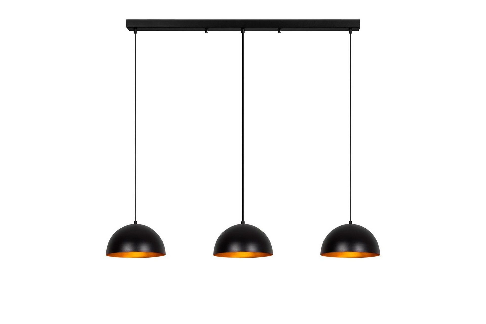 Ljuskrona Brena Svart Tre Uttag - 140 x 30 x 111 cm