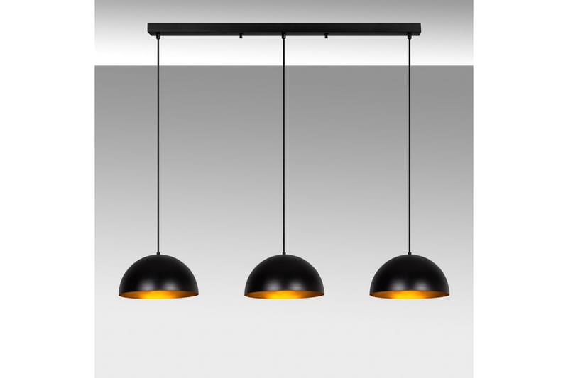 Ljuskrona Brena Svart Tre Uttag - 145 x 40 x 116 cm - Belysning - Inomhusbelysning & lampor - Taklampor & takbelysning - Kökslampa & pendellampa