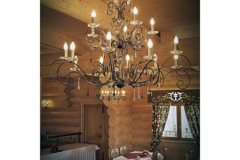 Ljuskrona Elstead Lighting Amarilli 1250x1250x990 mm - 1250x1250x990 mm - Belysning - Inomhusbelysning & lampor - Taklampor & takbelysning - Kristallkrona & takkrona