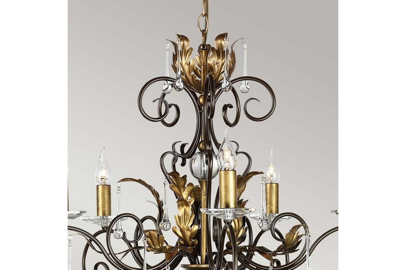 Ljuskrona Elstead Lighting Amarilli 730x590x730 mm - 730x590x730 mm - Belysning - Inomhusbelysning & lampor - Taklampor & takbelysning - Kristallkrona & takkrona