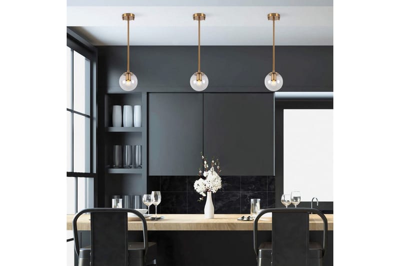 Ljuskrona Elzar Lång Vintage Transparent - Vintage Transparent - Belysning - Inomhusbelysning & lampor - Taklampor & takbelysning - Kökslampa & pendellampa