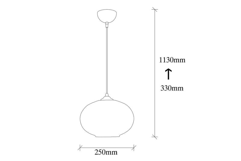 Ljuskrona Jeba Enkelt Svart / Honung - Svart - Belysning - Inomhusbelysning & lampor - Taklampor & takbelysning - Kökslampa & pendellampa