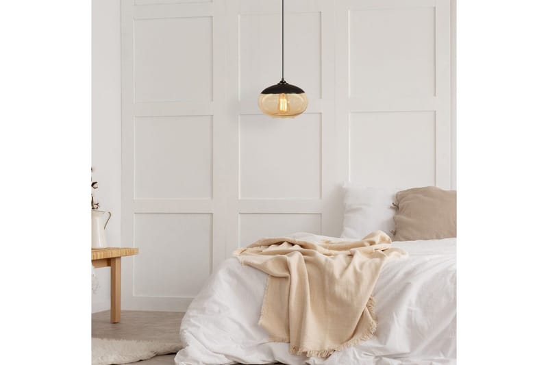 Ljuskrona Jeba Enkelt Svart / Honung - Svart - Belysning - Inomhusbelysning & lampor - Taklampor & takbelysning - Kökslampa & pendellampa