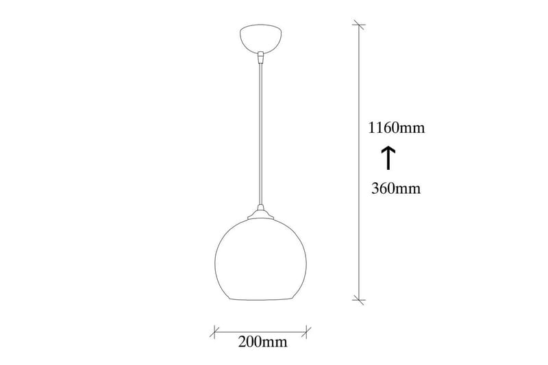 Ljuskrona Jebax Enkelt Svart / Honung - Svart - Belysning - Inomhusbelysning & lampor - Taklampor & takbelysning - Kökslampa & pendellampa