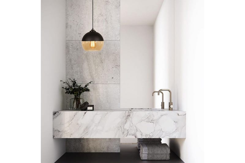 Ljuskrona Jebax Enkelt Svart / Honung - Svart - Belysning - Inomhusbelysning & lampor - Taklampor & takbelysning - Kökslampa & pendellampa