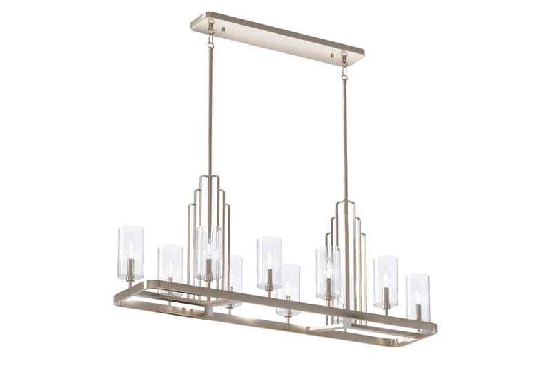 Ljuskrona Kichler Kimrose 1137x449x325 mm, Polerad Nickel - 1137x449x325 mm, Polerad Nickel - Belysning - Inomhusbelysning & lampor - Taklampor & takbelysning - Kristallkrona & takkrona