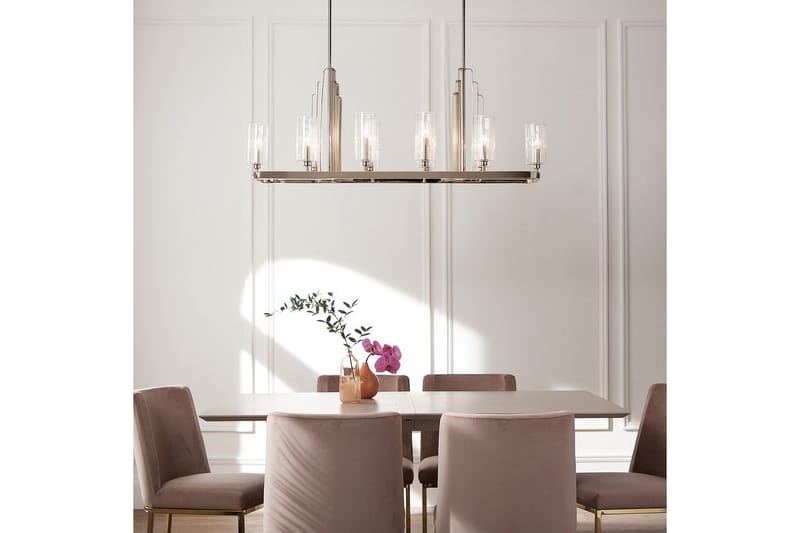 Ljuskrona Kichler Kimrose 1137x449x325 mm, Polerad Nickel - 1137x449x325 mm, Polerad Nickel - Belysning - Inomhusbelysning & lampor - Taklampor & takbelysning - Kristallkrona & takkrona