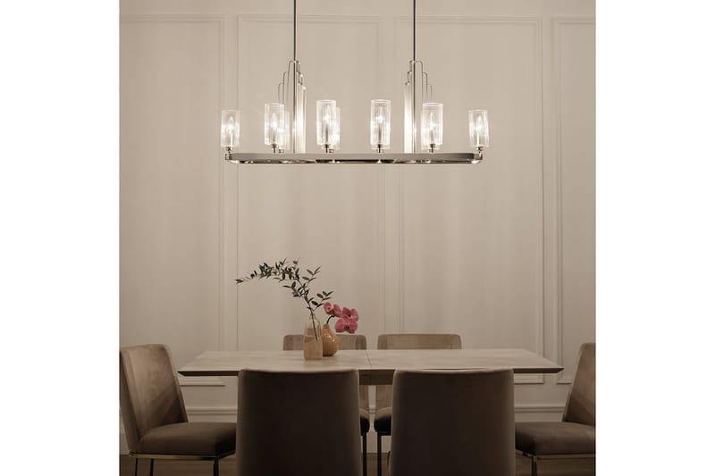 Ljuskrona Kichler Kimrose 1137x449x325 mm, Polerad Nickel - 1137x449x325 mm, Polerad Nickel - Belysning - Inomhusbelysning & lampor - Taklampor & takbelysning - Kristallkrona & takkrona