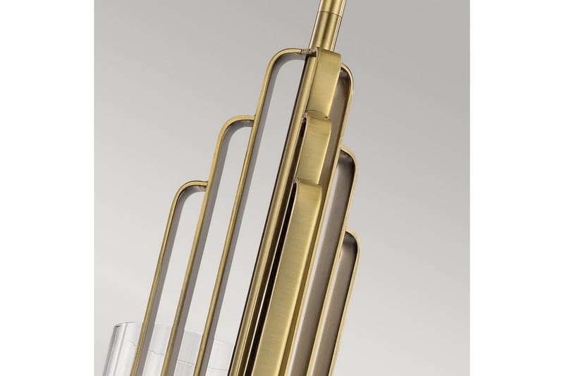 Ljuskrona Kichler Kimrose 374x459 mm, Borstad naturlig mässing - 374x459 mm, Borstad naturlig mässing - Belysning - Inomhusbelysning & lampor - Taklampor & takbelysning - Kristallkrona & takkrona