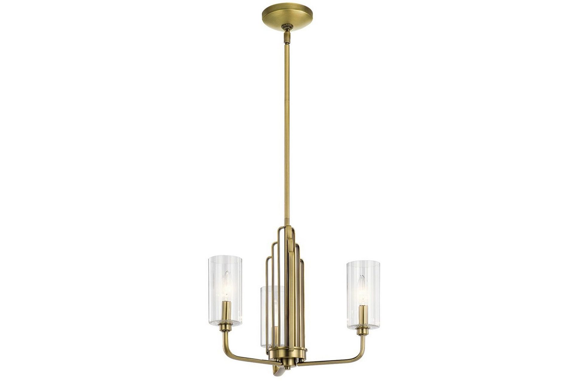 Ljuskrona Kichler Kimrose 374x459 mm, Borstad naturlig mässing - 374x459 mm, Borstad naturlig mässing