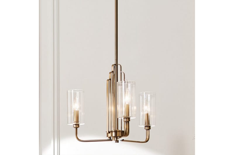 Ljuskrona Kichler Kimrose 374x459 mm, Borstad naturlig mässing - 374x459 mm, Borstad naturlig mässing - Belysning - Inomhusbelysning & lampor - Taklampor & takbelysning - Kristallkrona & takkrona