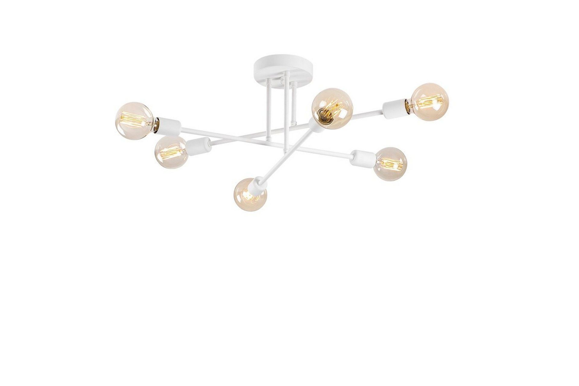 Ljuskrona Masasada Koppar - Vit