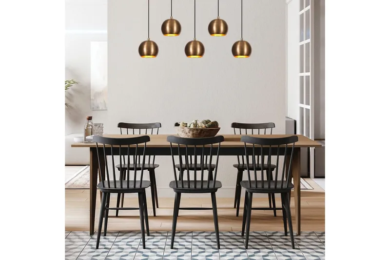 Ljuskrona Rantesh Fem Vintage - Guld - Belysning - Inomhusbelysning & lampor - Taklampor & takbelysning - Kökslampa & pendellampa