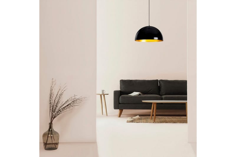 Ljuskrona Rantesh Svart - 50 x 50 cm - Belysning - Inomhusbelysning & lampor - Taklampor & takbelysning - Kökslampa & pendellampa