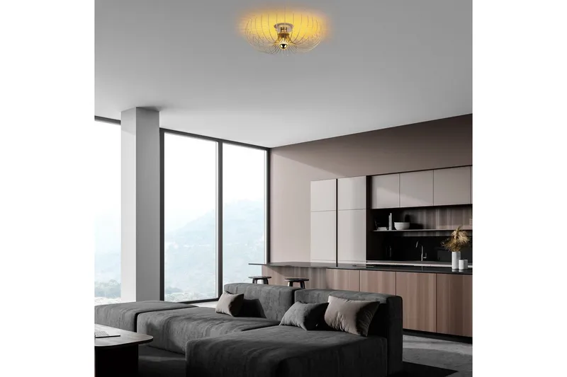 Ljuskrona Sadorte Rany - 56 x 56 x 16 cm - Belysning - Inomhusbelysning & lampor - Taklampor & takbelysning - Plafond