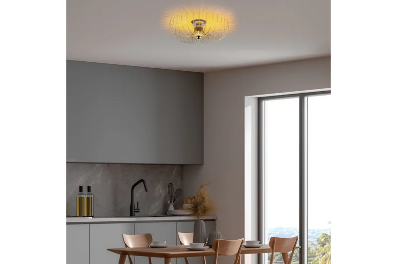Ljuskrona Sadorte Rany - 56 x 56 x 16 cm - Belysning - Inomhusbelysning & lampor - Taklampor & takbelysning - Plafond