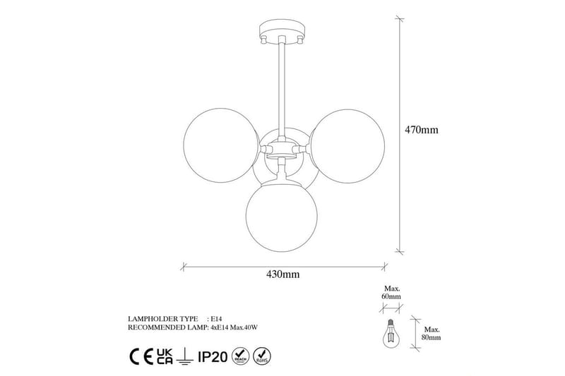 Ljuskrona Seliorville Treuttag - Treuttag - Belysning - Inomhusbelysning & lampor - Taklampor & takbelysning - Kökslampa & pendellampa
