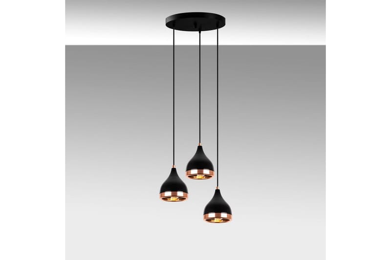 Ljuskrona Soodne Svart / Koppar - Koppar/Svart - Belysning - Inomhusbelysning & lampor - Taklampor & takbelysning - Kökslampa & pendellampa