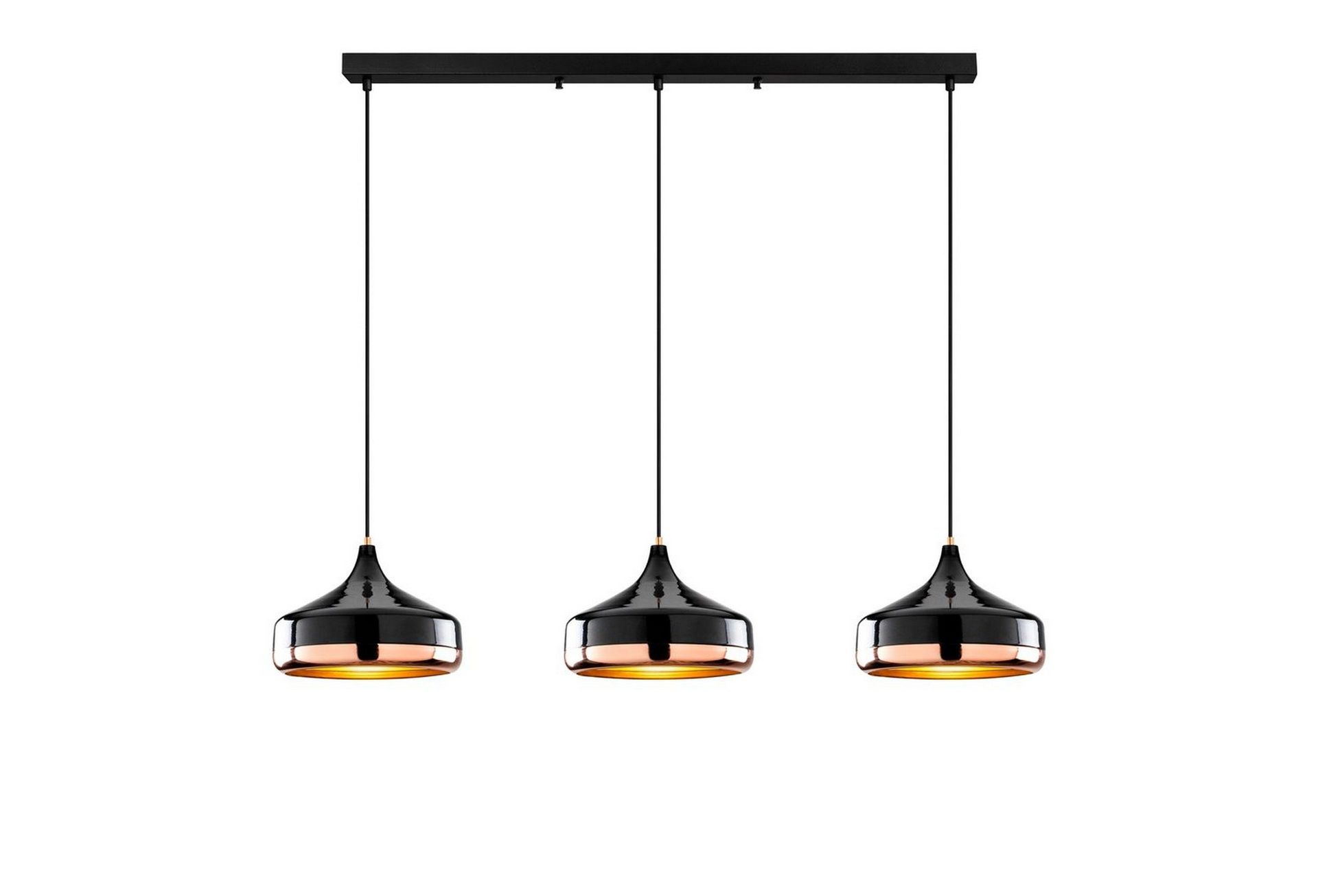 Ljuskrona Soodne Svart / Koppar - Svart