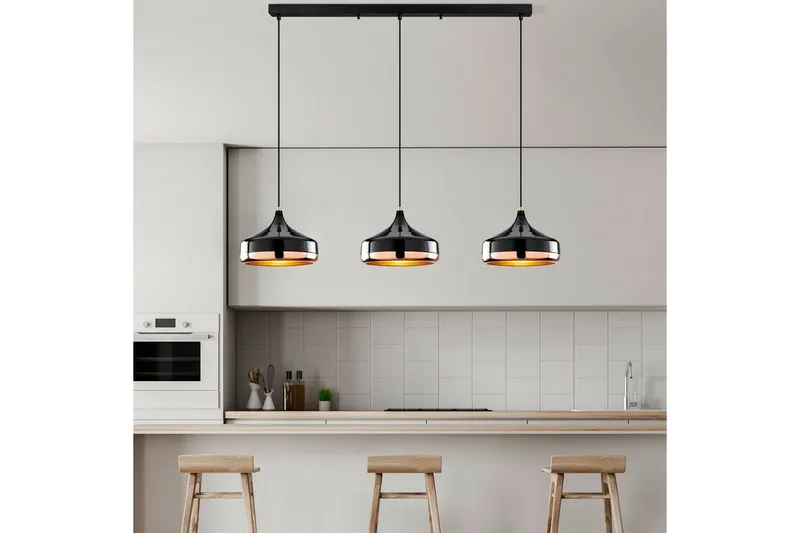 Ljuskrona Soodne Svart / Koppar - Svart - Belysning - Inomhusbelysning & lampor - Taklampor & takbelysning - Kökslampa & pendellampa