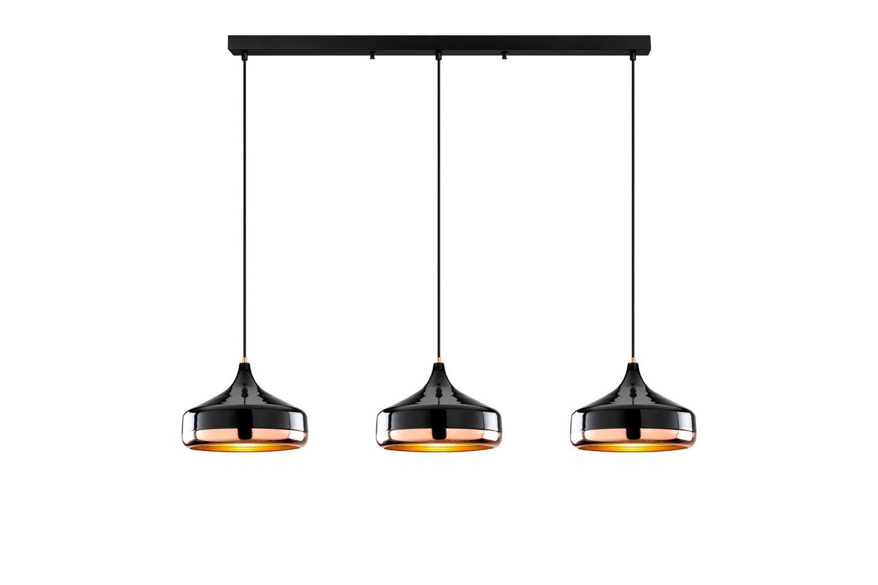 Ljuskrona Soodne Svart / Koppar - Svart