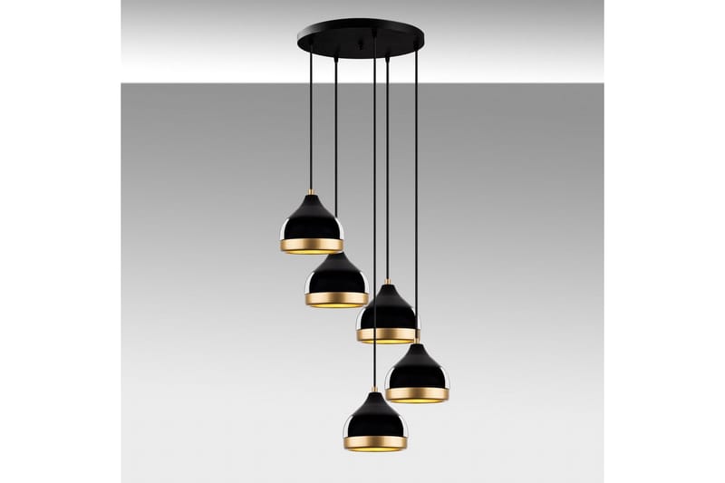 Ljuskrona Soodni Fem Sufia Svart - Svart - Belysning - Inomhusbelysning & lampor - Taklampor & takbelysning - Kökslampa & pendellampa