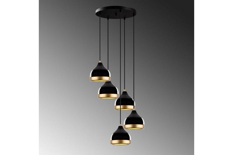 Ljuskrona Soodni Fem Sufia Svart - Svart - Belysning - Inomhusbelysning & lampor - Taklampor & takbelysning - Kökslampa & pendellampa