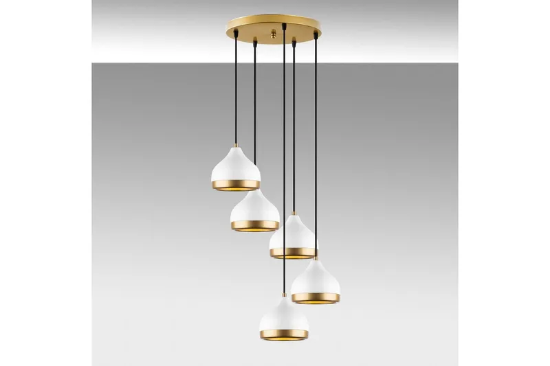 Ljuskrona Soodni Fem Sufia Vit - Vit - Belysning - Inomhusbelysning & lampor - Taklampor & takbelysning - Kökslampa & pendellampa