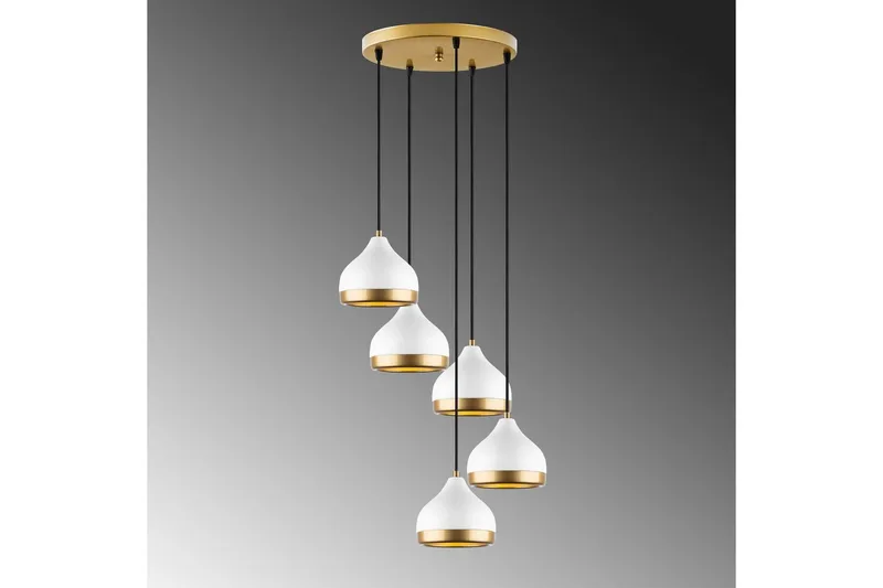 Ljuskrona Soodni Fem Sufia Vit - Vit - Belysning - Inomhusbelysning & lampor - Taklampor & takbelysning - Kökslampa & pendellampa