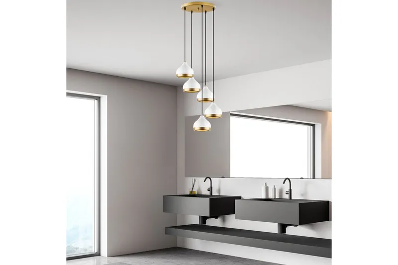 Ljuskrona Soodni Fem Sufia Vit - Vit - Belysning - Inomhusbelysning & lampor - Taklampor & takbelysning - Kökslampa & pendellampa