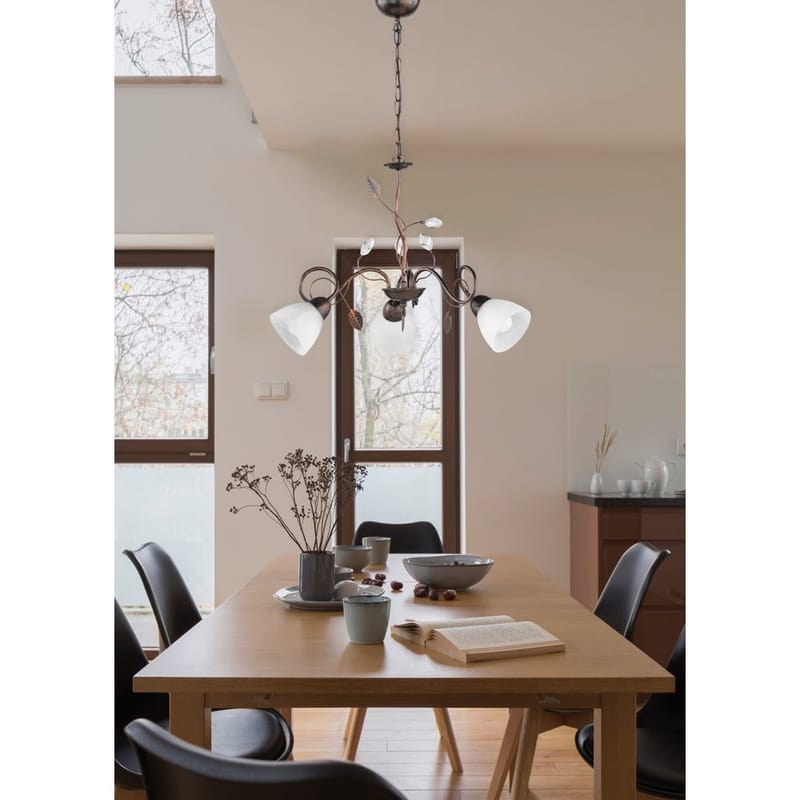 Ljuskrona Traditio - 3 lampor - Belysning - Inomhusbelysning & lampor - Taklampor & takbelysning - Kristallkrona & takkrona