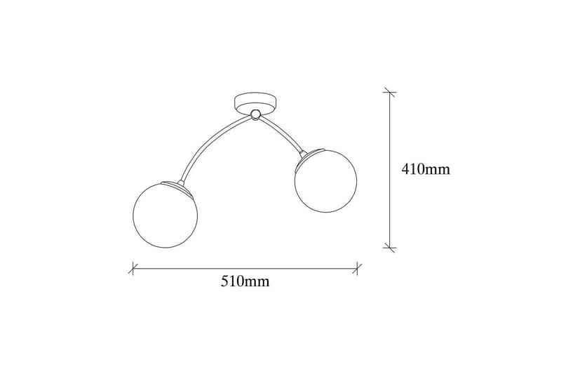 Ljuskrona Yenda Vit / Svart - Svart/Vit - Belysning - Inomhusbelysning & lampor - Taklampor & takbelysning - Kökslampa & pendellampa