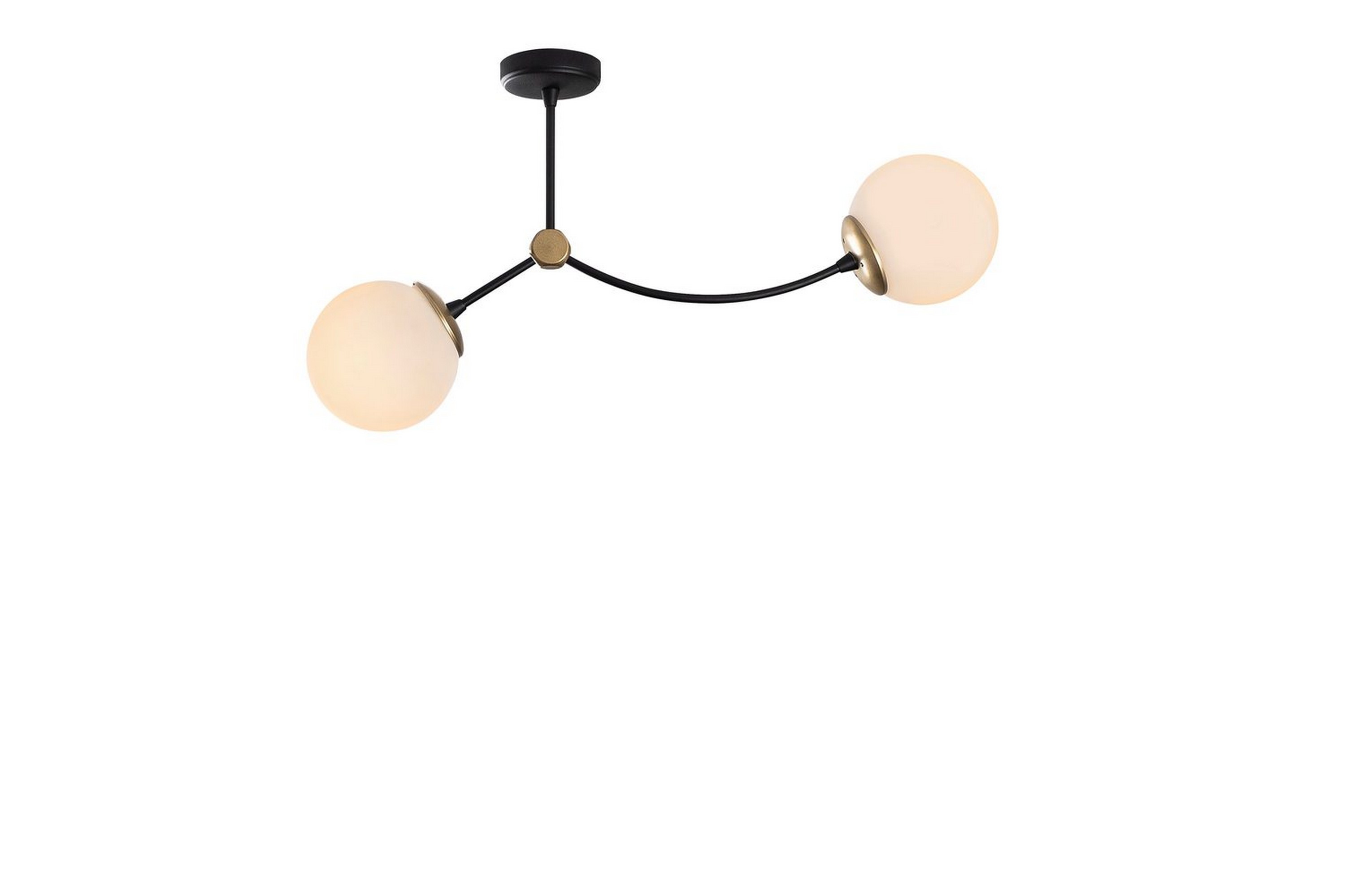 Ljuskrona Yenda Vit / Svart - Svart/Vit