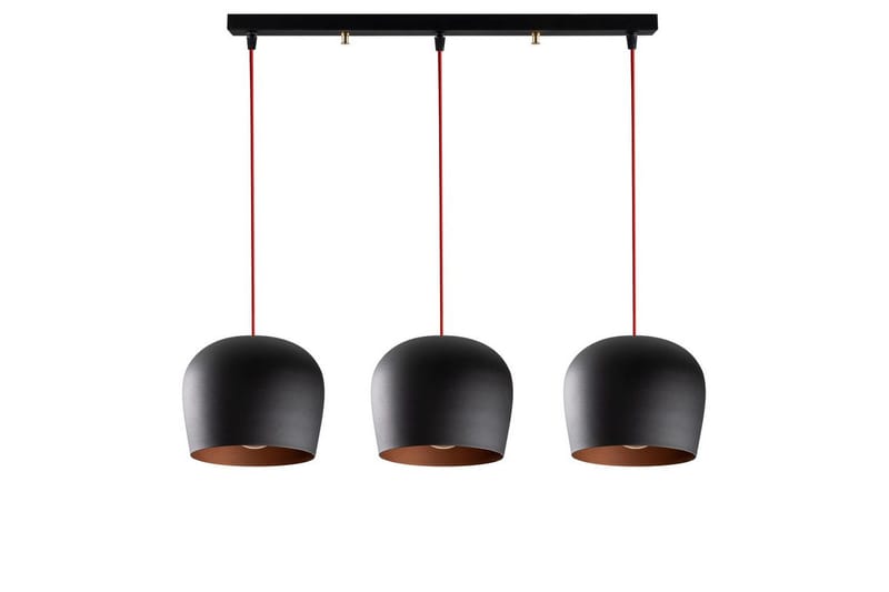 Ljuskrona Zana Svart / Röd Horisontal Tre - Red/Svart - Belysning - Inomhusbelysning & lampor - Taklampor & takbelysning - Kökslampa & pendellampa