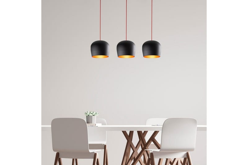 Ljuskrona Zana Svart / Röd Horisontal Tre - Red/Svart - Belysning - Inomhusbelysning & lampor - Taklampor & takbelysning - Kökslampa & pendellampa