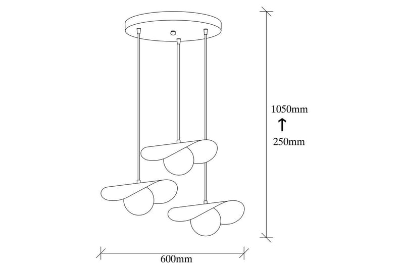 Ljuskrona Pelyn Svart Tre Sockel - Svart - Belysning - Inomhusbelysning & lampor - Taklampor & takbelysning - Kökslampa & pendellampa