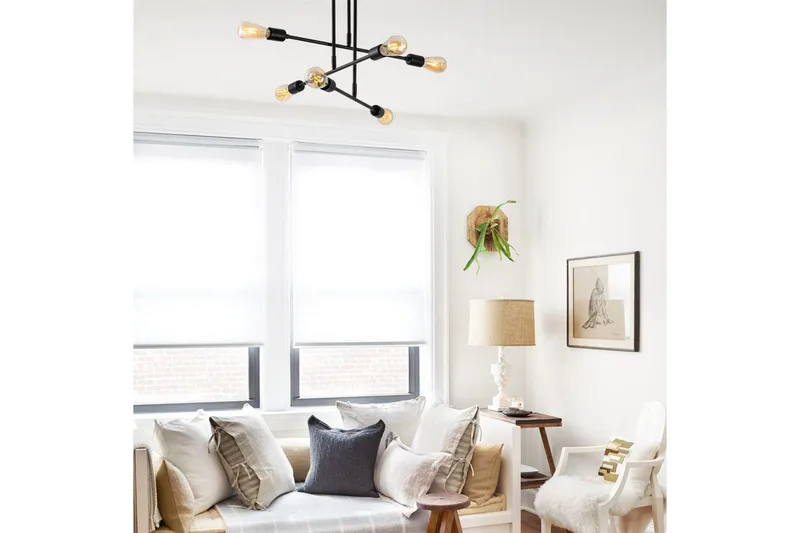 Ljuskrona Pareek Svart - Svart - Belysning - Inomhusbelysning & lampor - Taklampor & takbelysning - Plafond