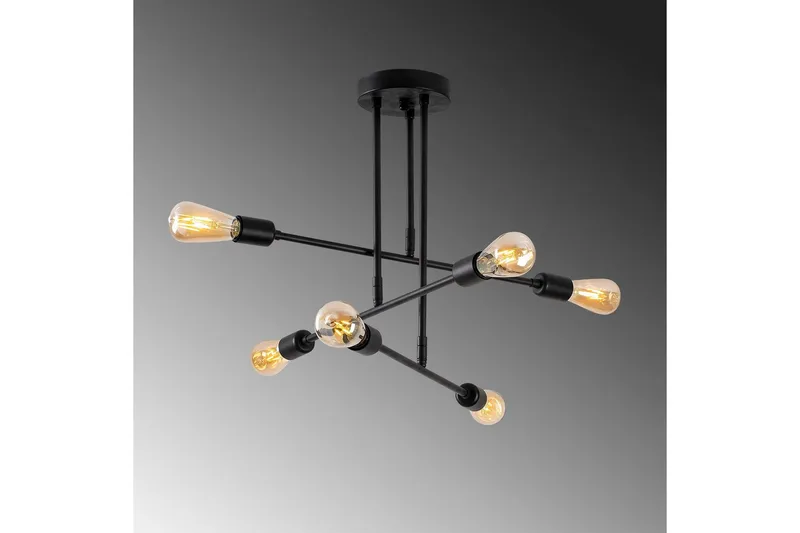 Ljuskrona Pareek Svart - Svart - Belysning - Inomhusbelysning & lampor - Taklampor & takbelysning - Plafond