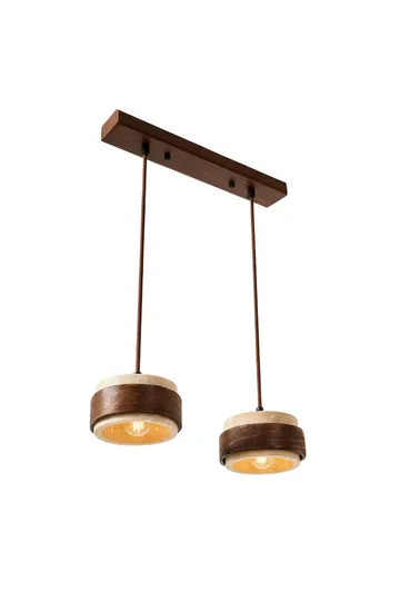 Loloura Pendellampa - Beige Valnöt - Belysning - Inomhusbelysning & lampor - Taklampor & takbelysning - Kristallkrona & takkrona