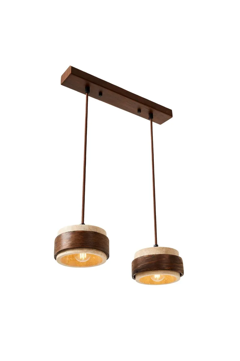 Loloura Pendellampa - Beige Valnöt - Belysning - Inomhusbelysning & lampor - Taklampor & takbelysning - Kristallkrona & takkrona