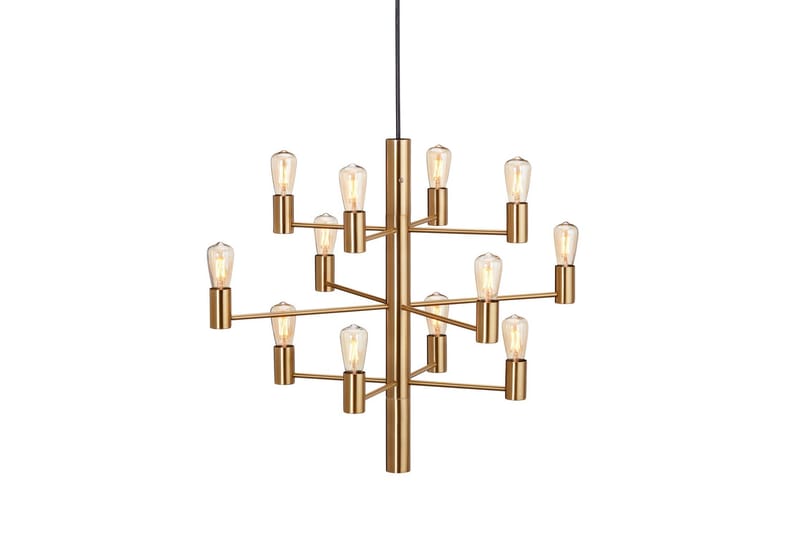 MANOLA Ljuskrona Mässing - Fönsterlampa hängande - Kökslampa & pendellampa - Sovrumslampa