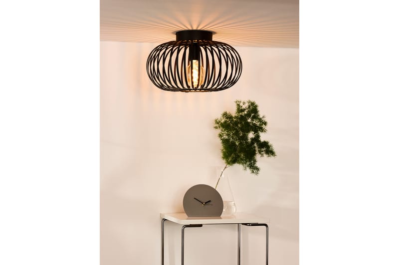 MANUELA Plafond Rund Svart - Lucide - Plafond - Sovrumslampa