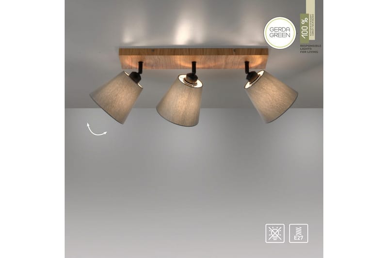 Michel Just Light Taklampa - Wood - Belysning - Inomhusbelysning & lampor - Taklampor & takbelysning - Plafond