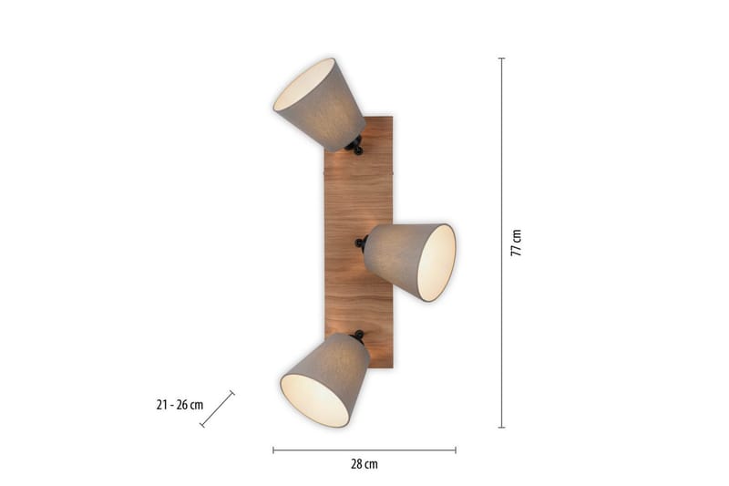Michel Just Light Taklampa - Wood - Belysning - Inomhusbelysning & lampor - Taklampor & takbelysning - Plafond