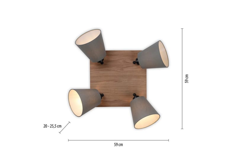 Michel Just Light Taklampa - Wood - Belysning - Inomhusbelysning & lampor - Taklampor & takbelysning - Plafond