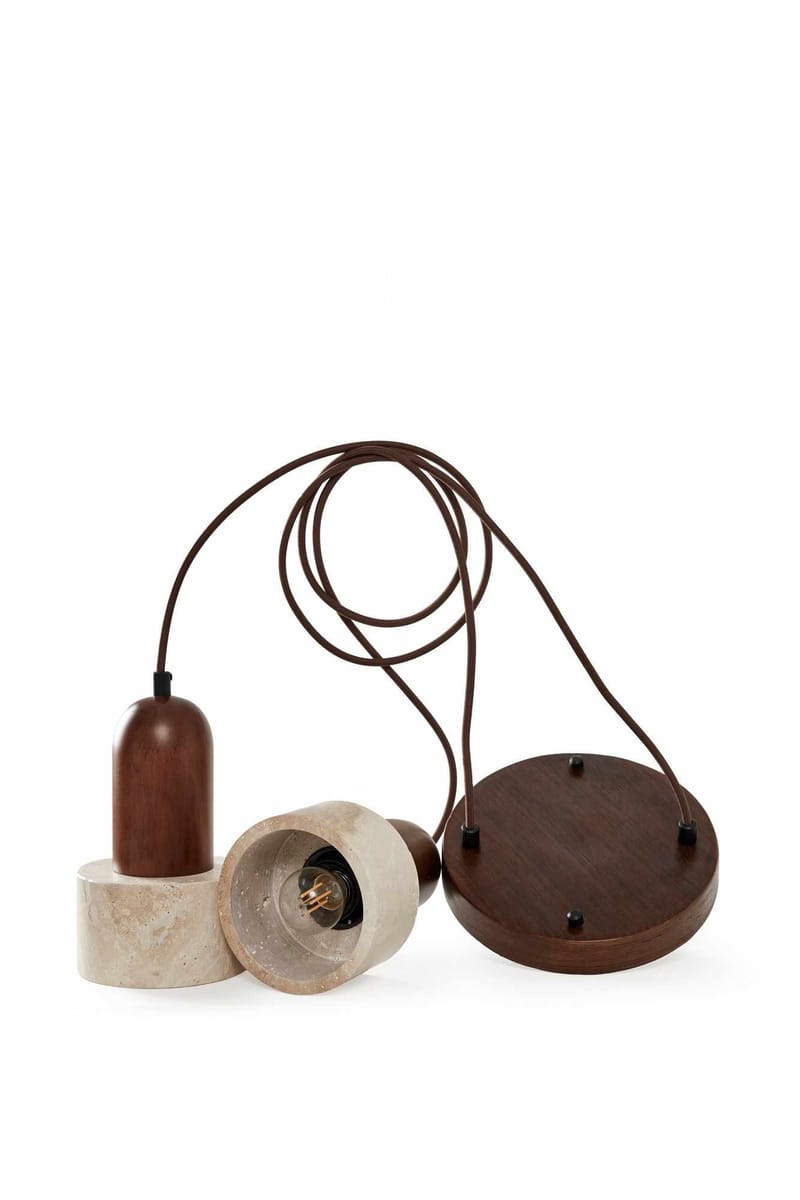 Norric Pendellampa - Beige Valnöt - Belysning - Inomhusbelysning & lampor - Taklampor & takbelysning - Kristallkrona & takkrona