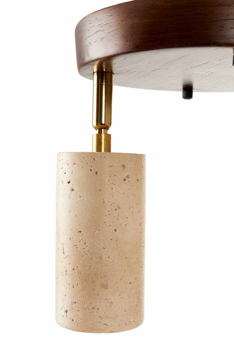 Nurtane Taklampa - Beige Och Valnöt - Belysning - Inomhusbelysning & lampor - Taklampor & takbelysning - Kristallkrona & takkrona